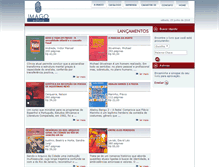 Tablet Screenshot of imagoeditora.com.br